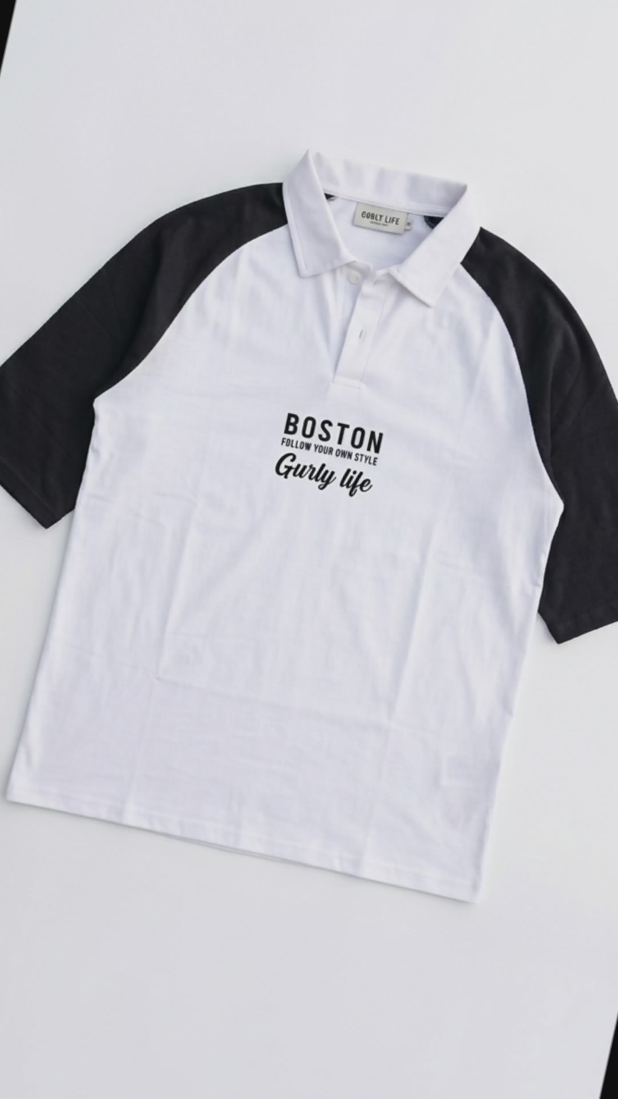 NexusGoods Boston Contrast Sleeve Polo T-Shirt – Premium Casual Slim Fit Tee